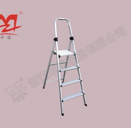 彎管型翻板鋁梯(四步)